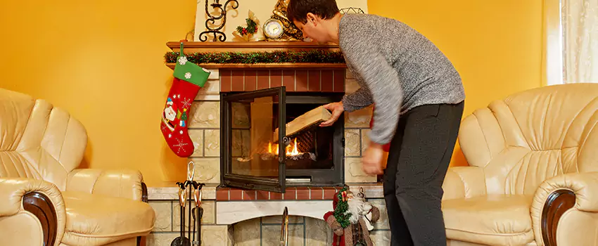 Rusted Metal Fireplace Restoration in Lake St. Louis, Missouri
